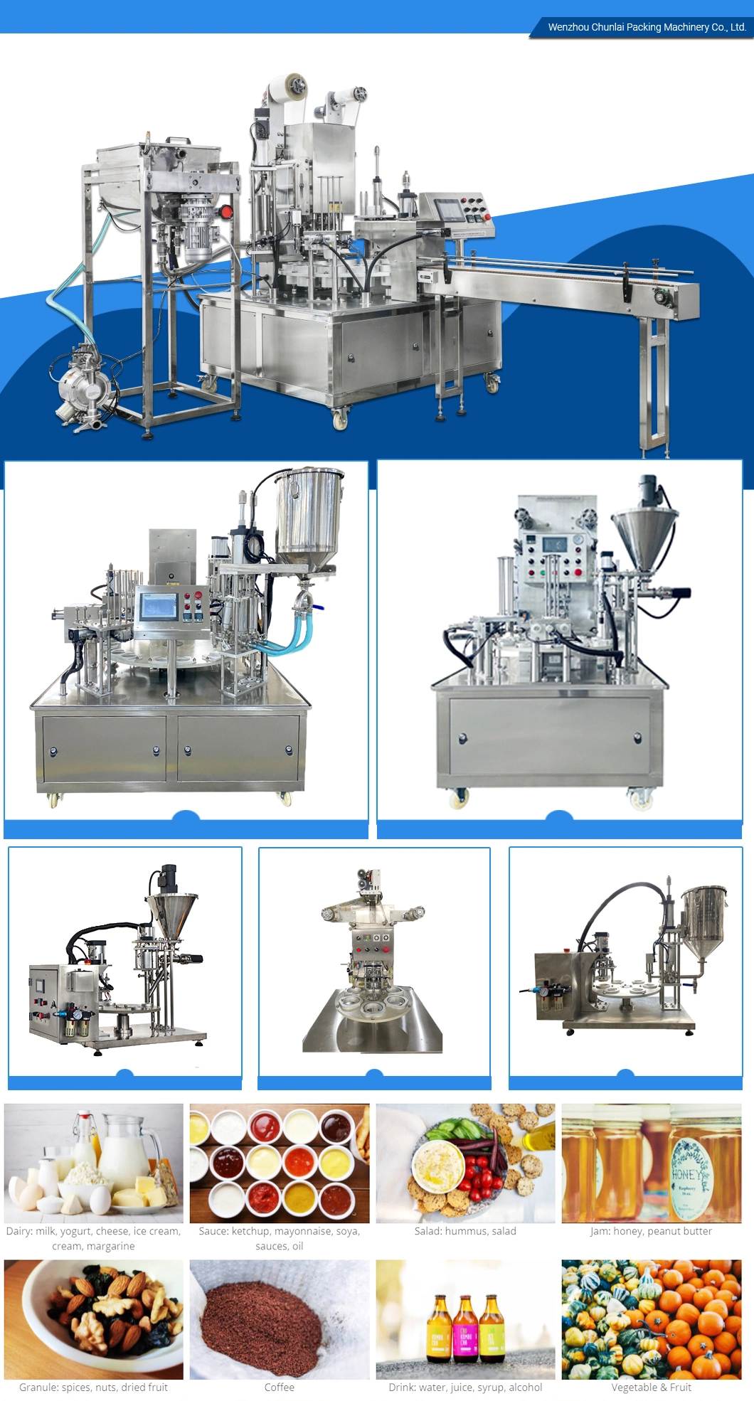 Liquid Cartons Cup Forming Plastic Bag Pouch Filling Packing Machine