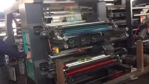 2 4 6 Tipo di pila di colori Tazza di carta Film plastico Borsa della spesa in nylon PE OPP BOPP Prezzo della macchina per stampa flessografica flessografica non tessuta